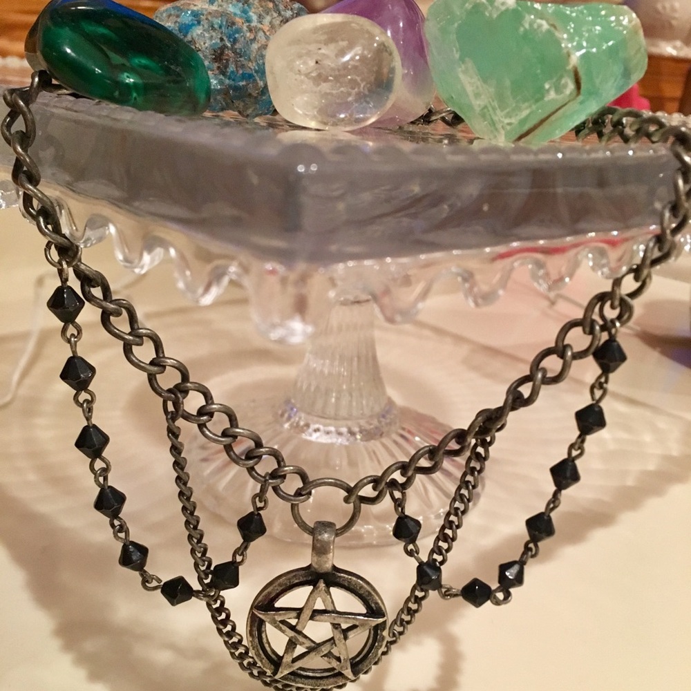 Pentacle Witch Adjustable Choker